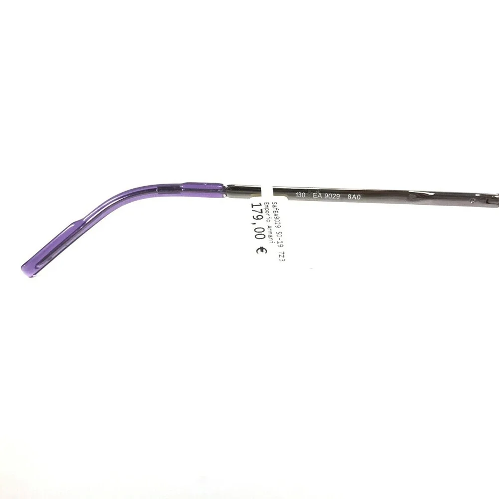 Emporio Armani Petite Eyeglasses Frames EA9029 8A0 Purple Silver 50-19-130